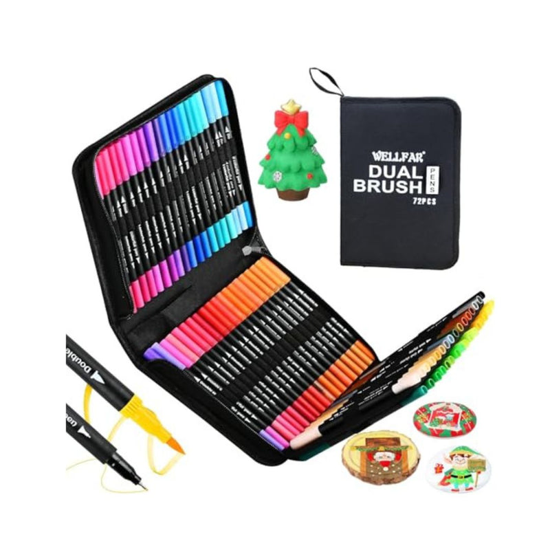 72 Pack Dual Tip Art Markers