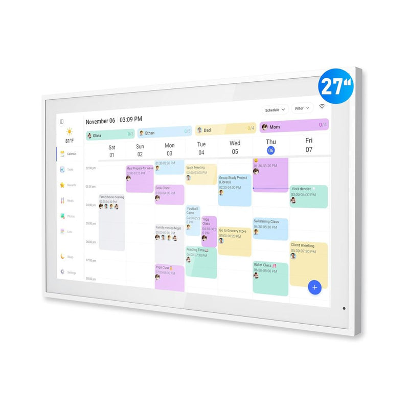Digital Calendar 27 Inch Wall