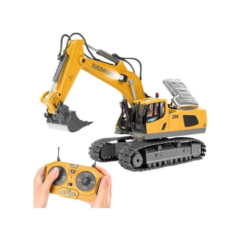 Remote Control Excavator Toy with Metal Shovel
