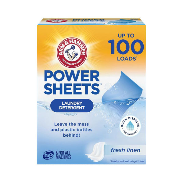50-Count Arm & Hammer Power Sheets Laundry Detergent