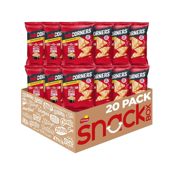 20-Pack PopCorners Popped Corn Snacks