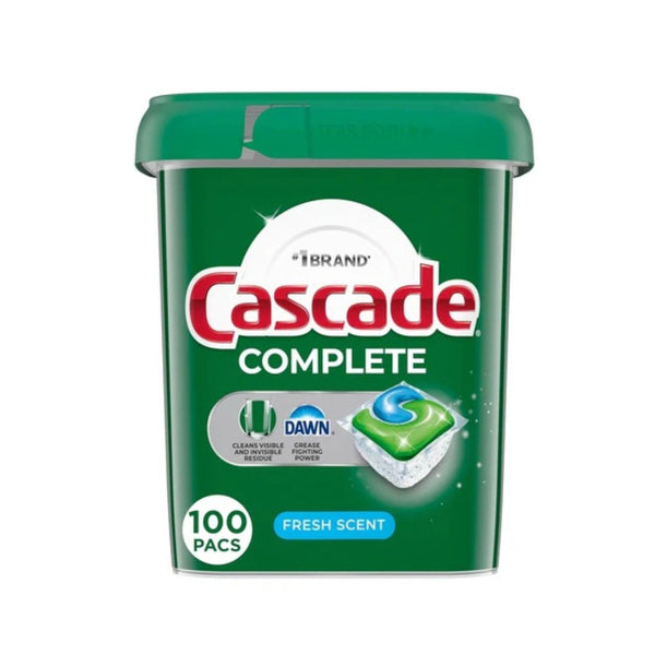 100 Cascade Complete Dishwasher Pods