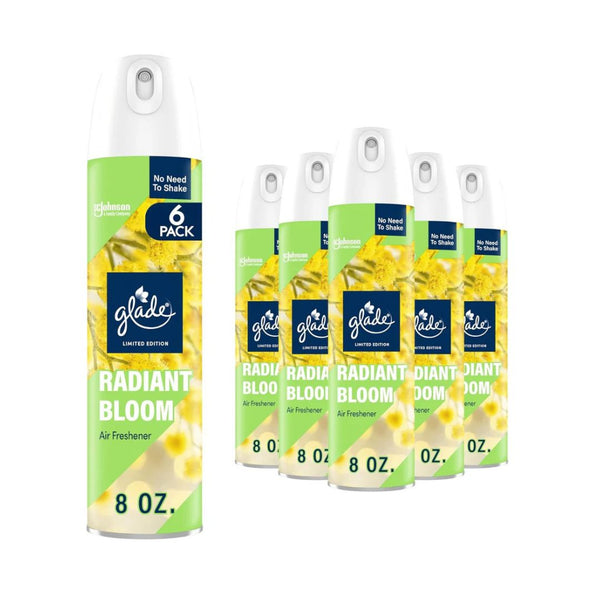 6 Pack Radiant Bloom Air Freshener Spray