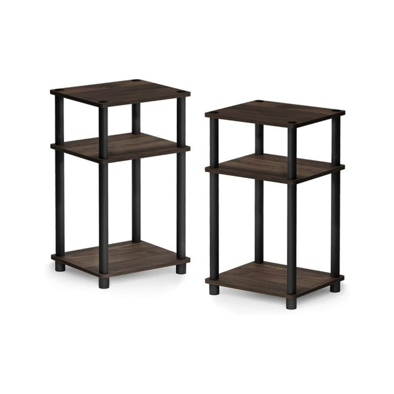 2-Pack Furinno 3-Tier End Table