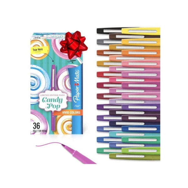 36 Paper Mate Candy Pop Flair Felt-Tip Pens