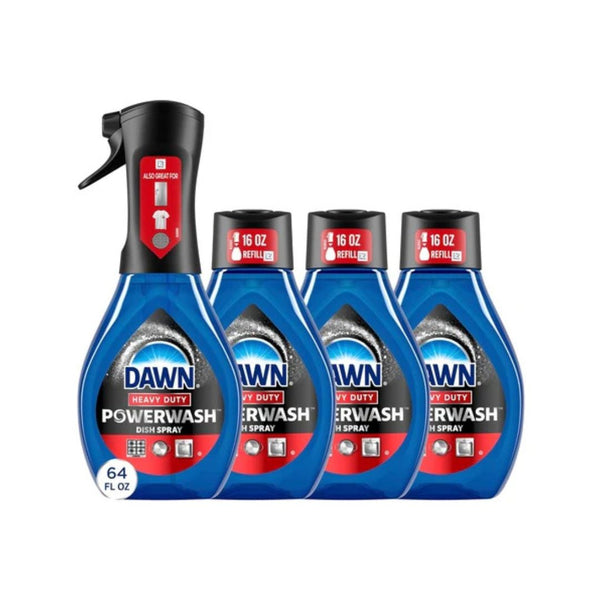 4 Dawn Platinum Heavy Duty Dish Soap Bottles