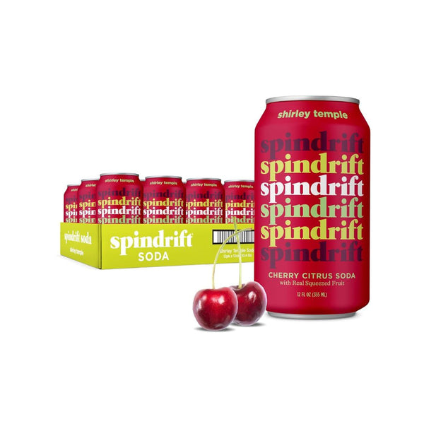 12-Pack Spindrift Shirley Temple Cherry Citrus Soda Made