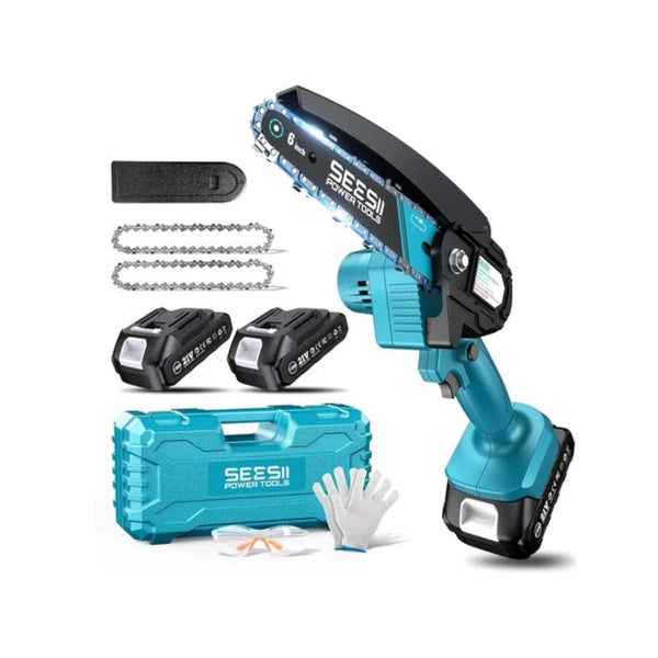 Cordless Mini Chainsaw with 2 Batteries