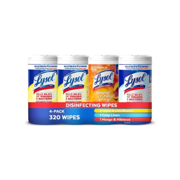 4-Pack Lysol Disinfecting Wipes