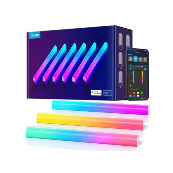 6-Piece Govee Glide RGBIC Smart Gaming Wall Lights
