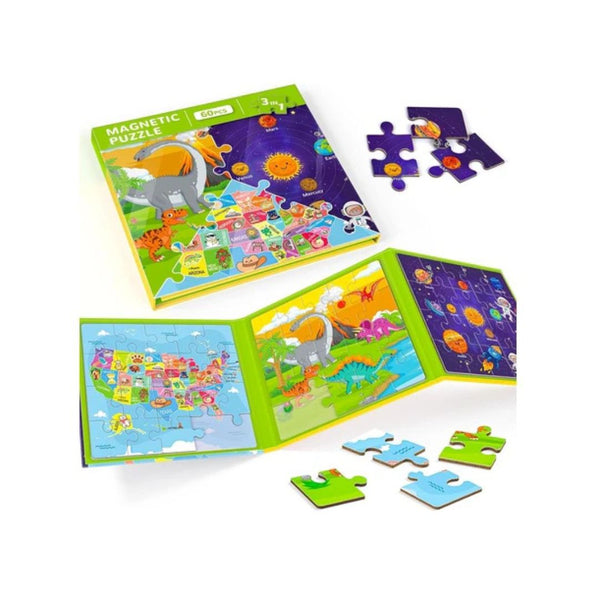 60 Piece Magnetic Puzzle Set (3 Styles)