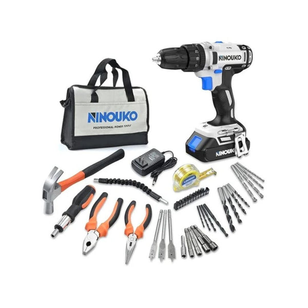 20V Cordless Drill Set with Battery and Accessories