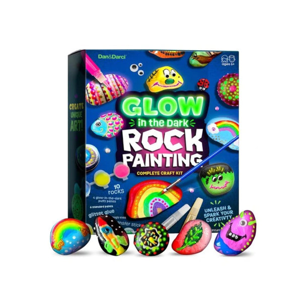 Kids Glow-in-the-Dark Rock Painting Kit
