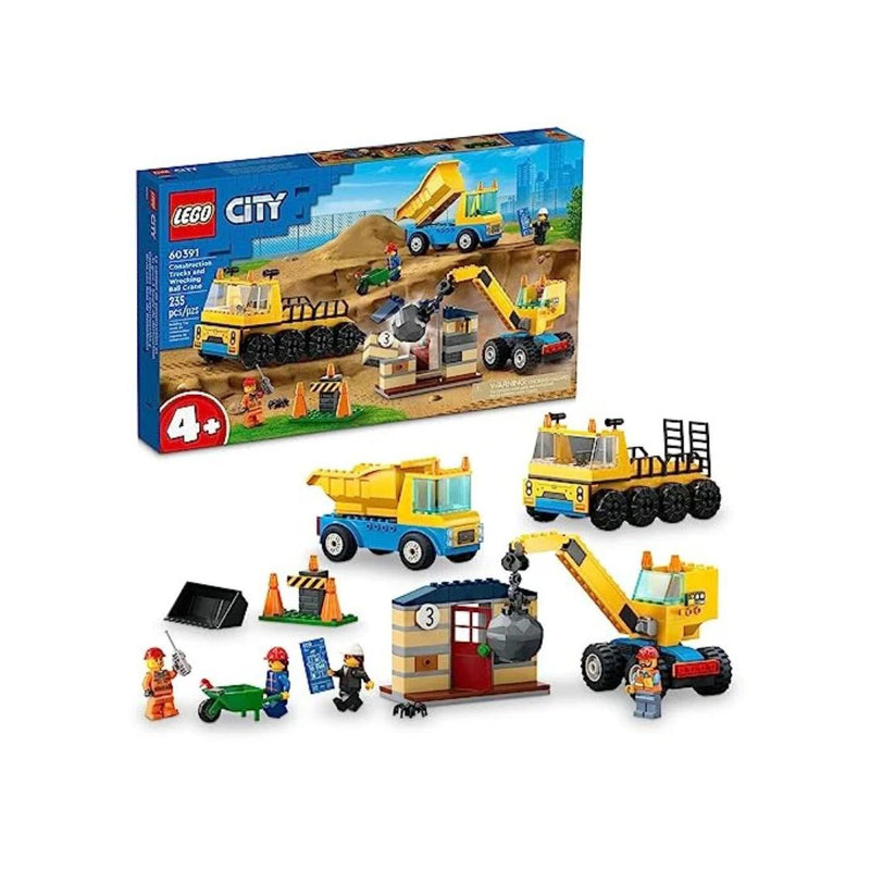 LEGO City Construction Trucks & Wrecking Ball Crane Set