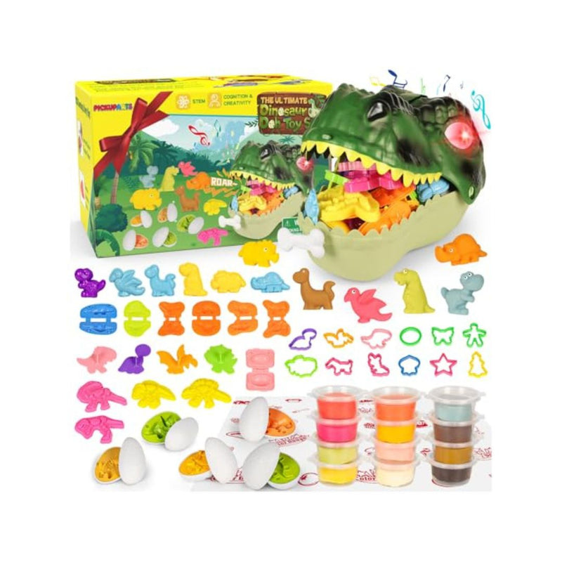 Dinosaur Dough Playset with Tools, Music and Lights