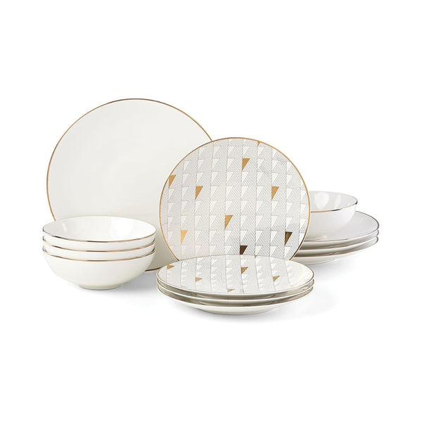 12-Piece Lenox White Trianna Dinnerware Set