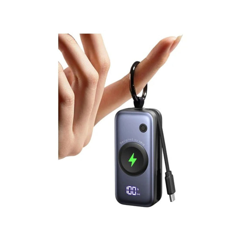 INIU 5,000mAh Keychain Power Bank with 20W USB-C Cable