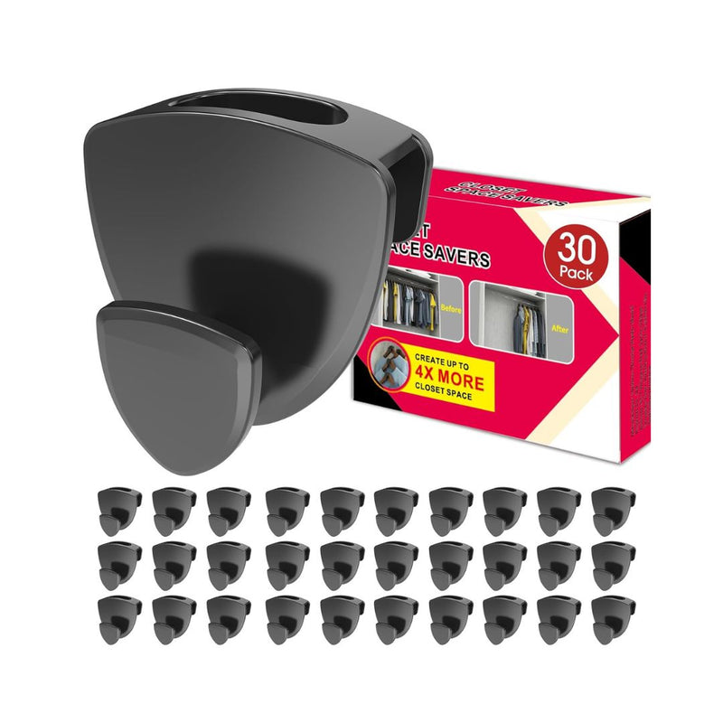 30-Piece Heavy Duty Space Saver Hanger Hooks