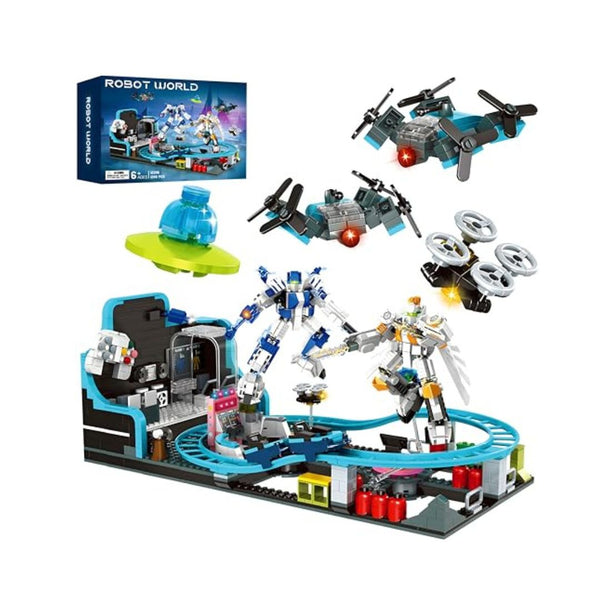 1293 Piece Space Roller Coaster STEM Building Set