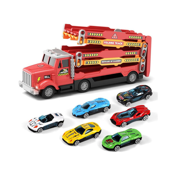 Truck Race Track with 6 Cars