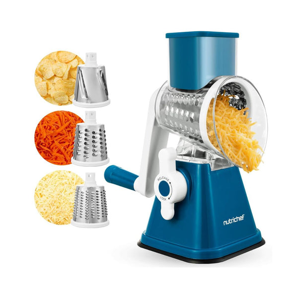 3 in 1 Nutrichef Cheese Grater & Shredder