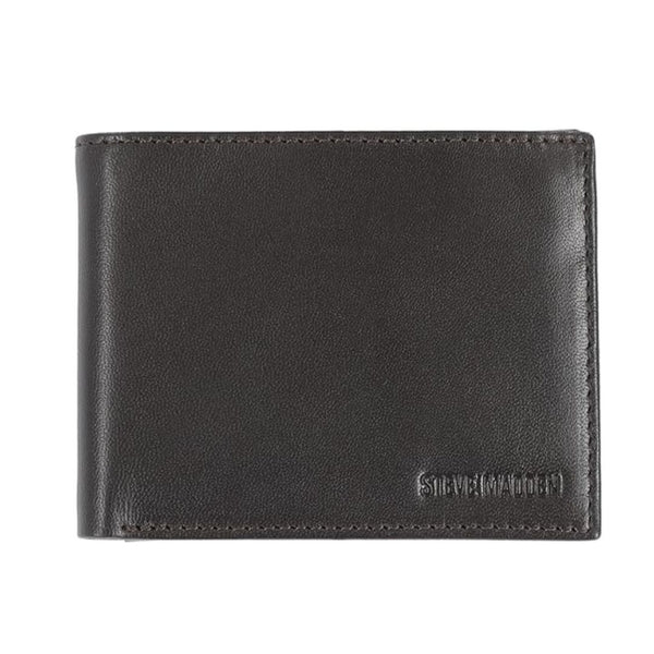 Steve Madden Men's Slim Leather Wallet