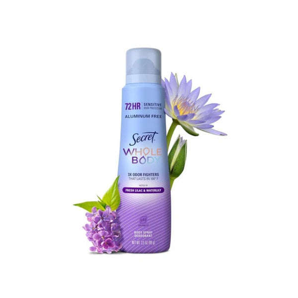 2 Secret Whole Body Deodorant Sprays