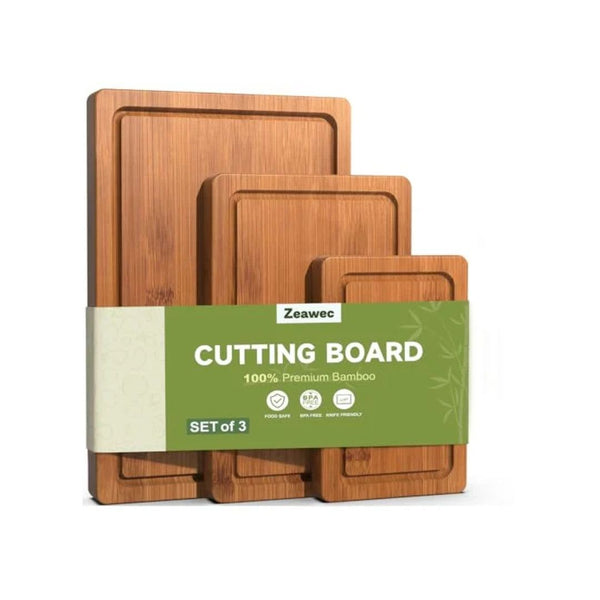 3-Piece Set Bamboo Cutting Board Set