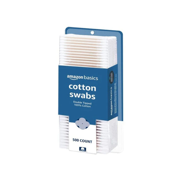 500 Amazon Basics Cotton Swabs