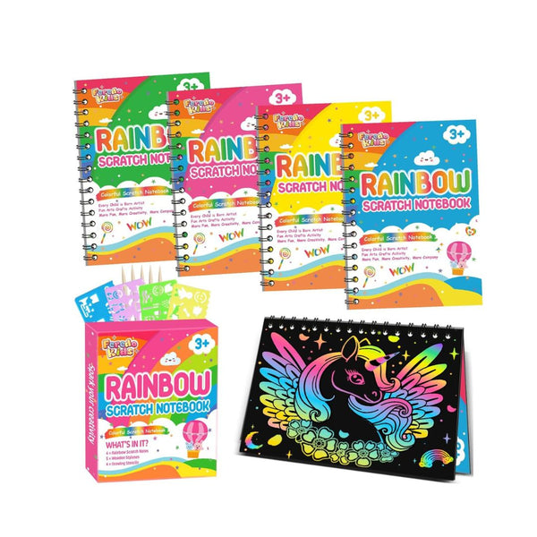 4-Pack Scratch Paper Art Party Favors