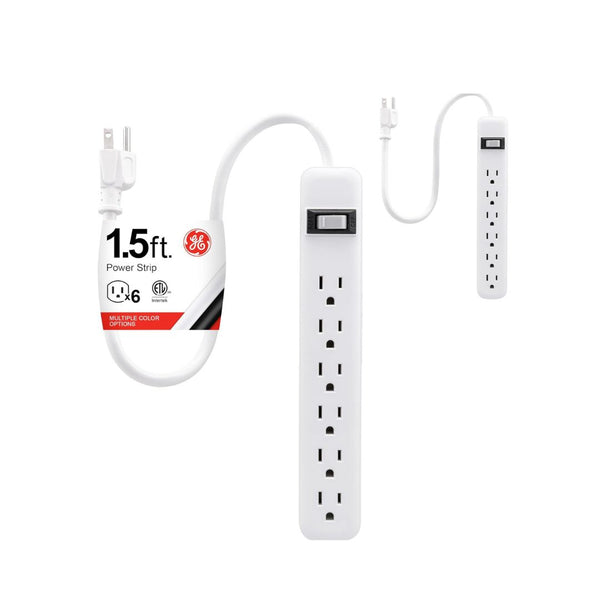 2-Pack GE 6-Outlet Power Strip