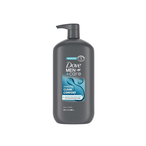 DOVE MEN + CARE Body and Face Wash Hydrating Clean Comfort Men's Body Wash