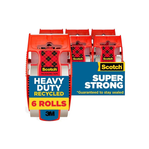 6 Rolls Scotch Heavy Duty Packing Tape