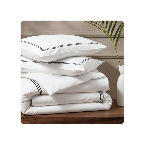 3-Piece Bedsure Cotton Percale Duvet Cover Set