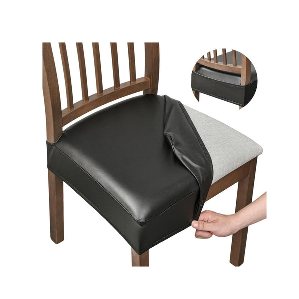 6 Waterproof Dining Chair Seat Covers (4 Colors)