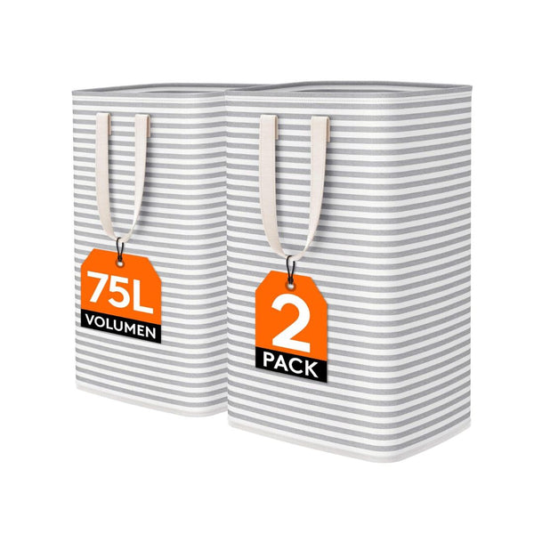 2-Pack Large Collapsible Laundry Hampers