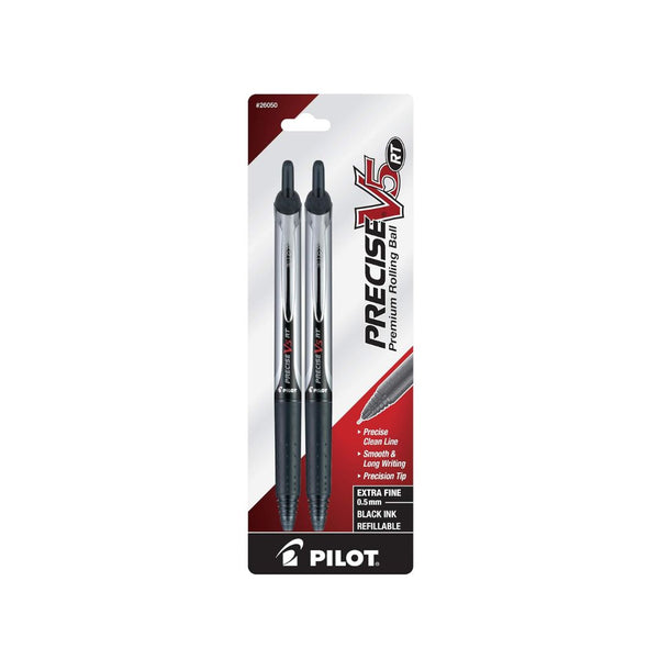 2-Pack Pilot Precise V5 RT Rollerball Pens (2 Colors)