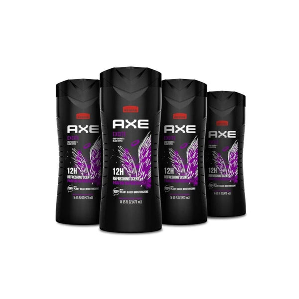 4-Pack AXE Excite Body Wash