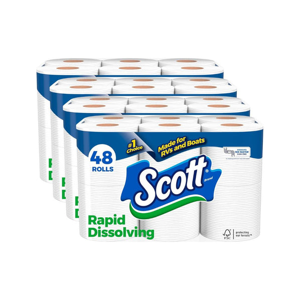 48-Pack Scott Rapid-Dissolving Toilet Paper