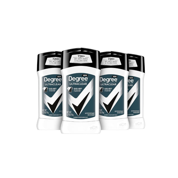 4-Pack Degree Men UltraClear Antiperspirant Deodorant Black
