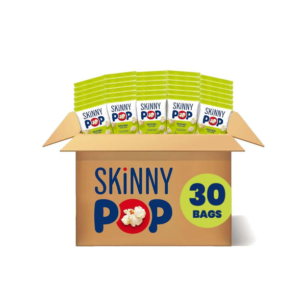 30-Pack SkinnyPop Original Popcorn Snack Size Bags
