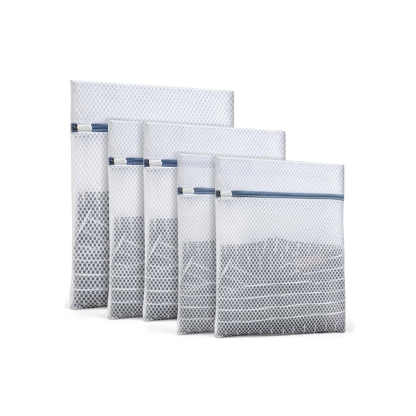 5-Pack Heavy-Duty Honeycomb Mesh Laundry Bags