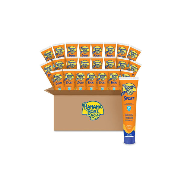 24 Travel Size Banana Boat Sport SPF 30 Sunscreen