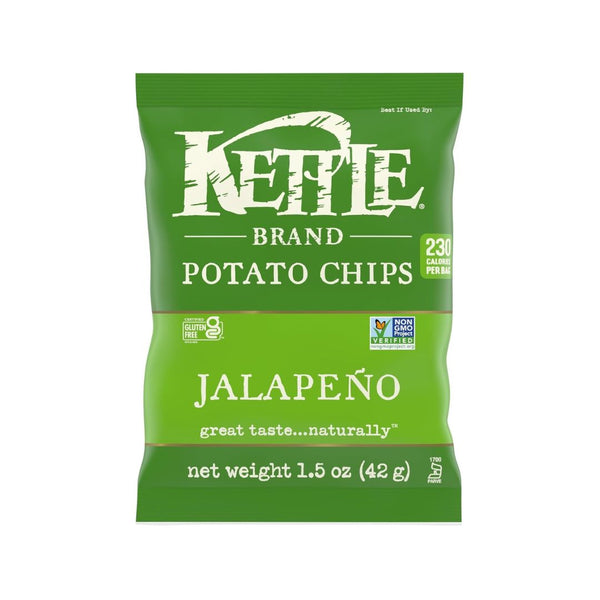24-Pack Kettle Brand Jalapeno Potato Chips, 1.5 Oz