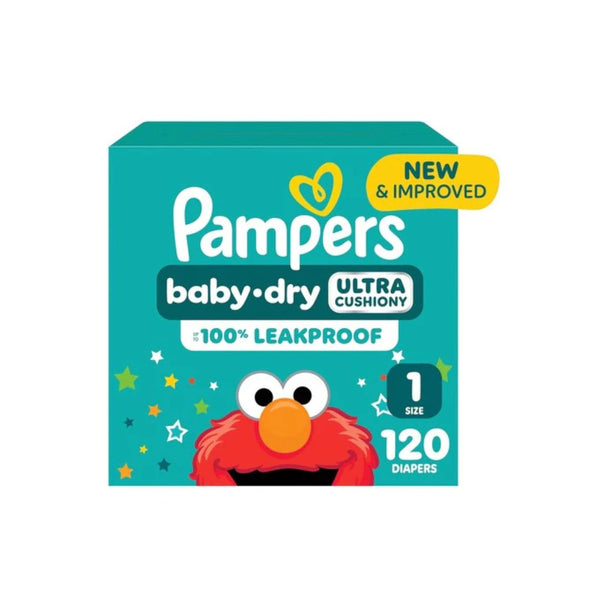 120 Pampers Baby Dry Size 1 Diapers