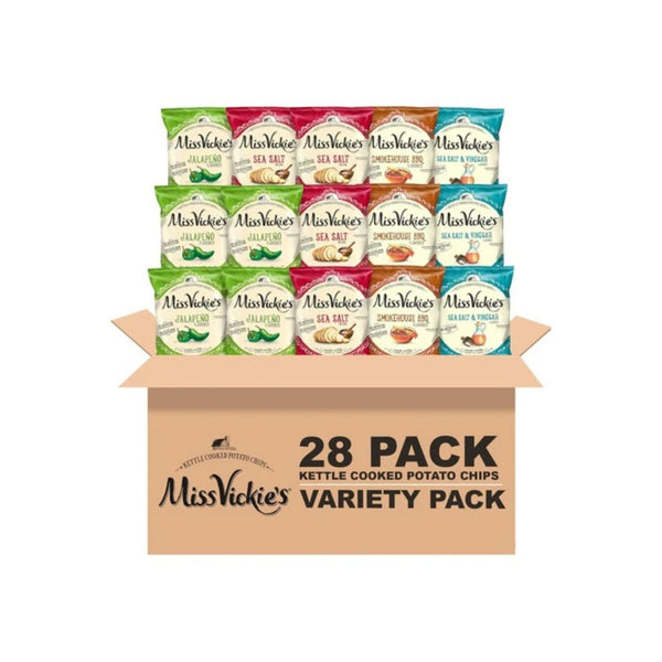28 Snack Bags Miss Vickie’s Kettle Cooked Chips