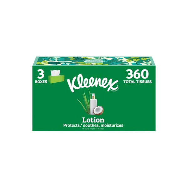 12 Boxes Kleenex Lotion or Ultra Soft Tissues Tissues