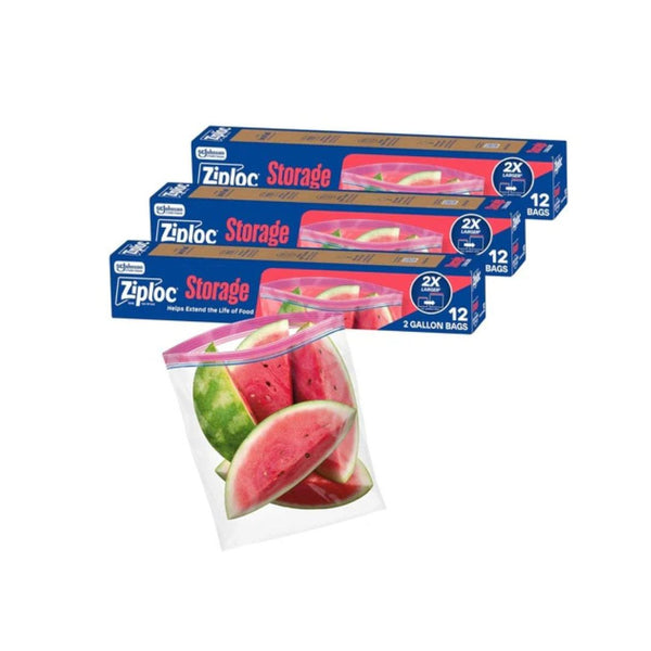 36 Ziploc 2-Gallon Food Storage Bags