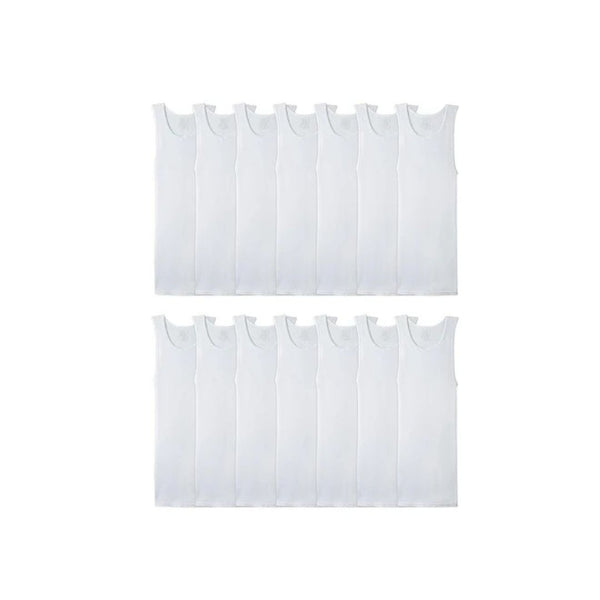 14-Pack Fruit of the Loom Moisture Wicking Tank Undershirts