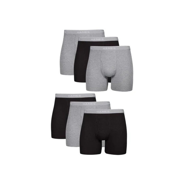 6-Pack Hanes Men’s Moisture Wicking Boxer Briefs